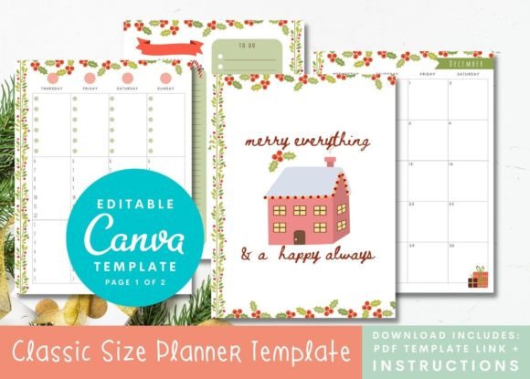 Download Christmas Weekly Happy Planner Inserts - Premium Resources