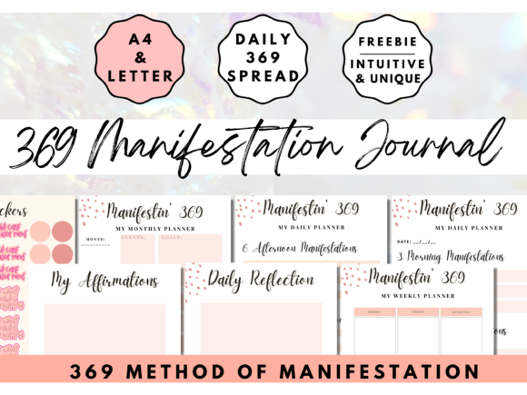 Download 369 Manifestation Journal Inserts LOA - Premium Bundle