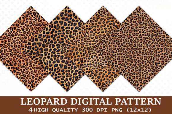 Download Leopard Pattern Digital Paper - Leopard pattern Collection