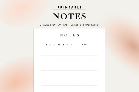 Download Notes Page Printable Planner Inserts - Planner inserts Collection
