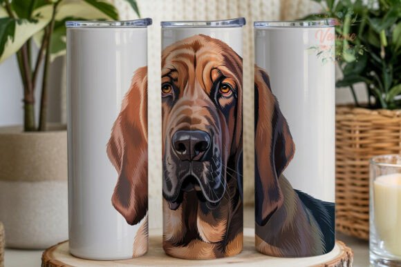 Download Bloodhound Dog Portrait 20oz Tumbler - Bloodhound Collection