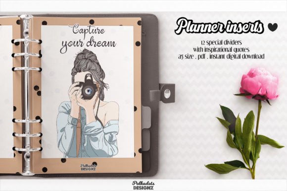Download PLANNER INSERTS - BROWN DOTS THEME - Premium Resources