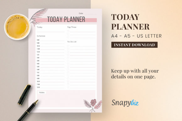 Download A4 Daily Planner | Planner Inserts - Premium Bundle