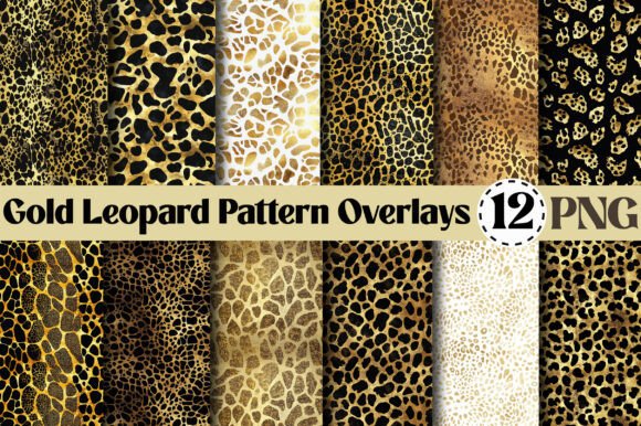 Download Gold Leopard Pattern Overlays - Leopard pattern Collection