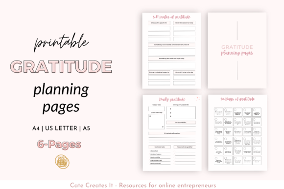 Download Gratitude Journal Planner Inserts - Planner inserts Collection
